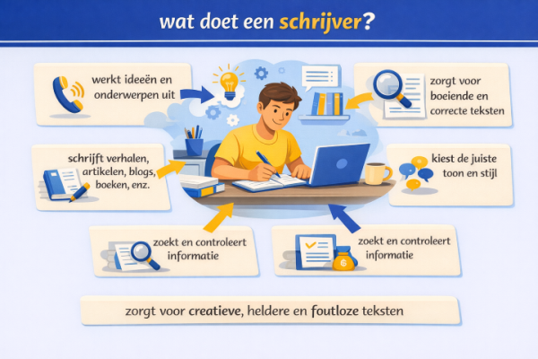 Alles over het beroep schrijver Wat doet een schrijver